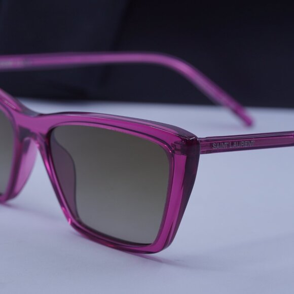 Saint Laurent SL737 MICA THIN 006 Cat Eye Sunglasses - Cyclamen/Khaki main image 5